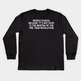 Middle School Kids Long Sleeve T-Shirt